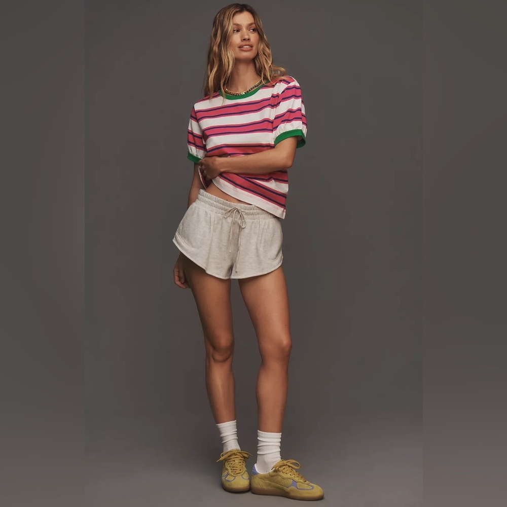Anthropologie Pilcro Short-Sleeve Striped Tee - Picture 4 of 9